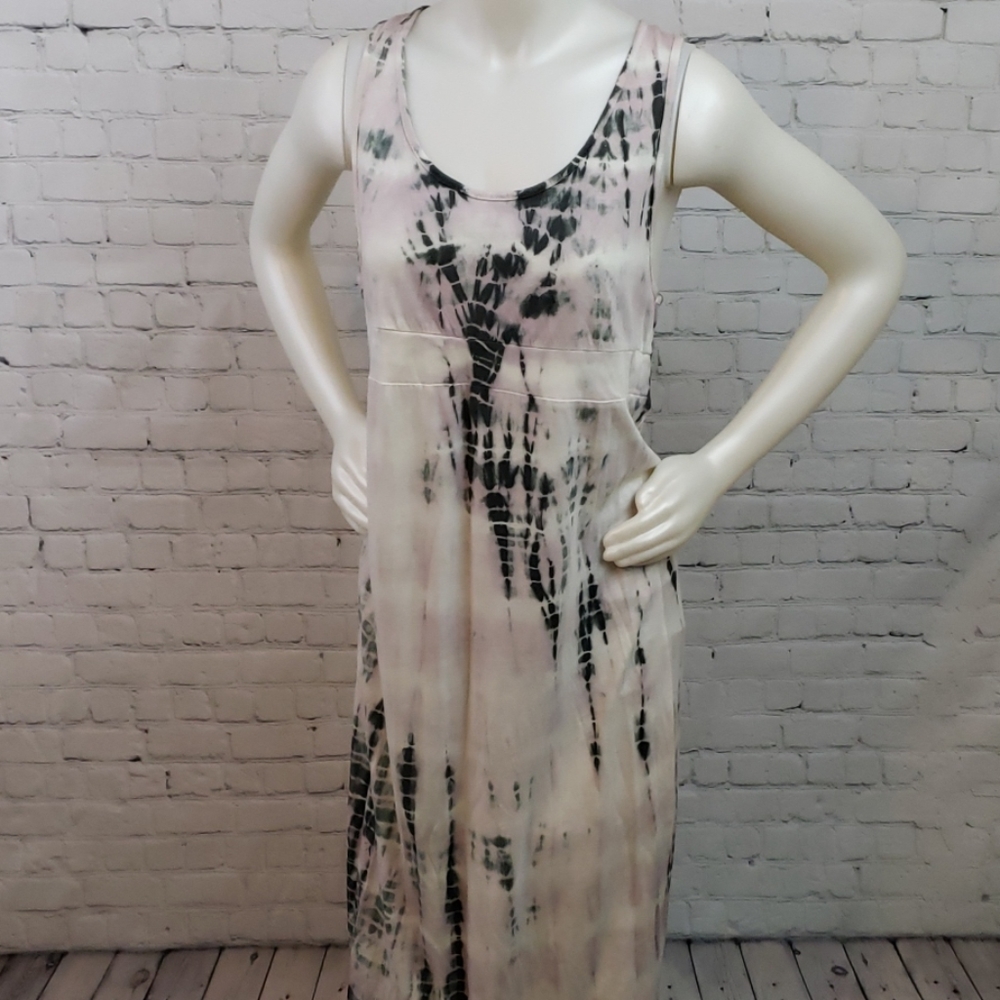 NWT David Bitton Tie Dye Maxi Tank Dress